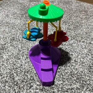 Fisher Price Little People Airplane Ride Amusment Park VTG 1993 Merry Go Round